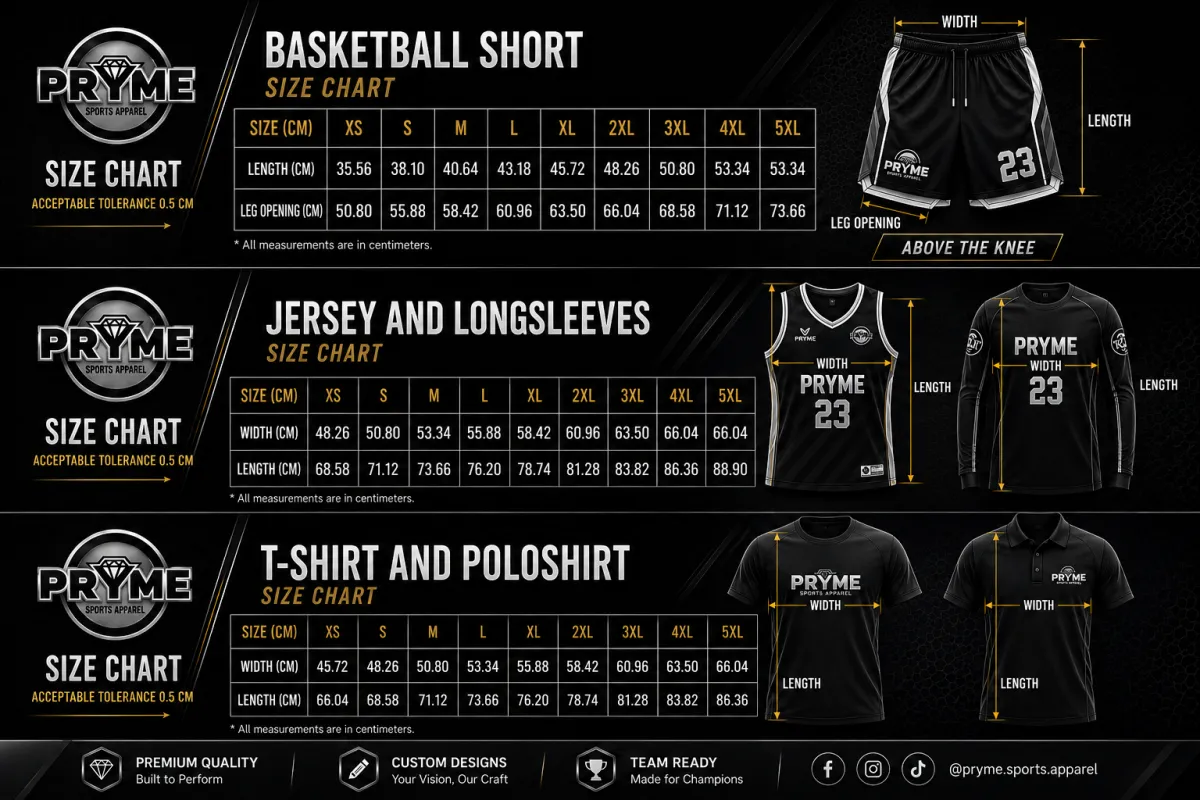 Custom Sports Uniforms in Cebu | PRYME Sports Apparel