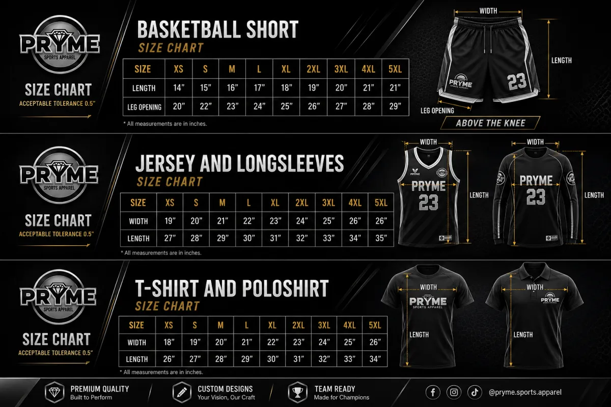 Custom Sports Uniforms in Cebu | PRYME Sports Apparel