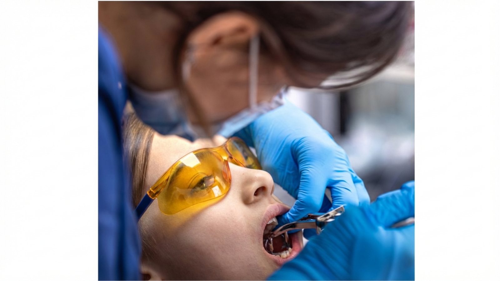 dentist performing tooth extraction in North York Ontario
