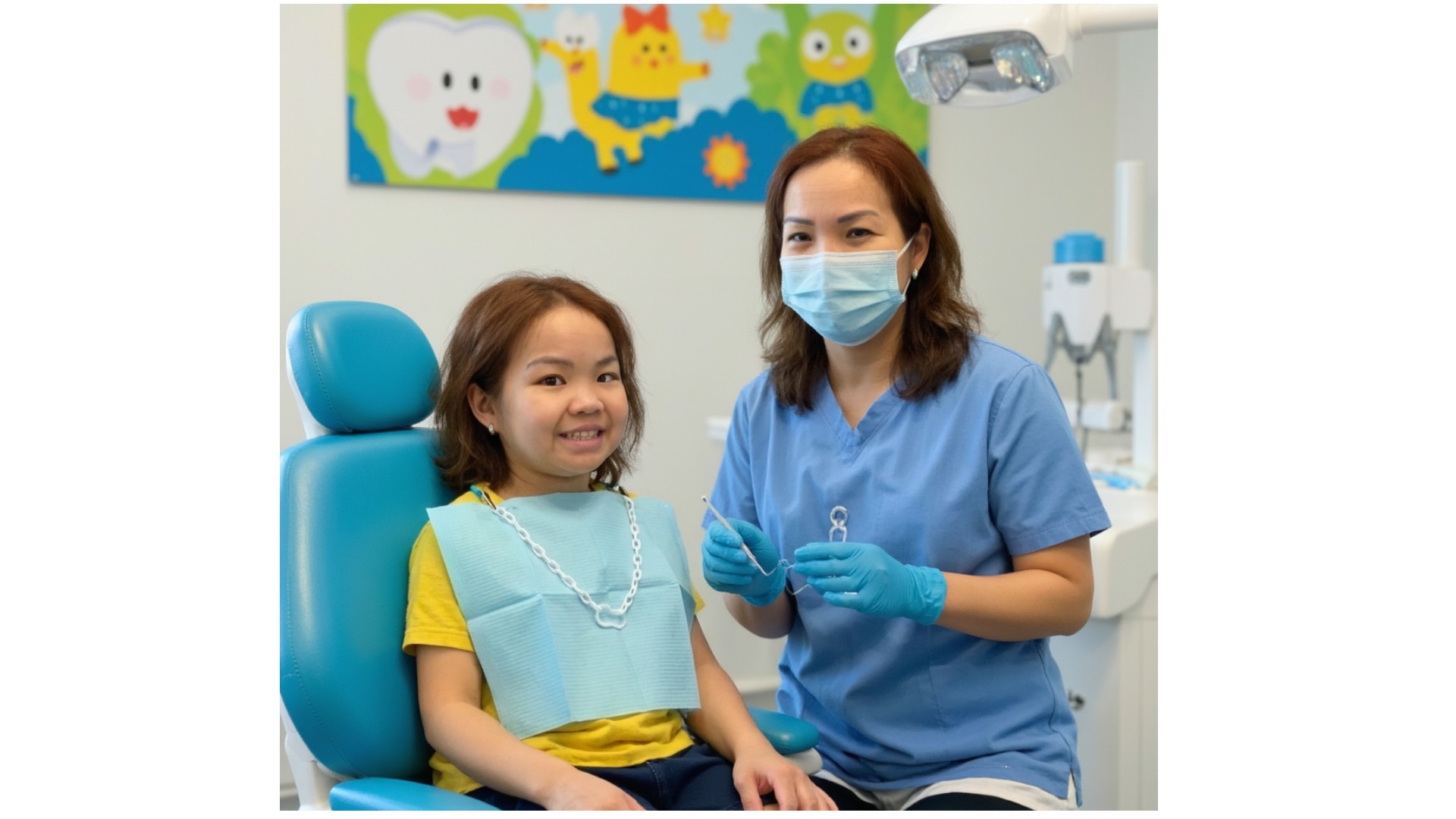 pediatric dentist treating child patient in North York dental clinic