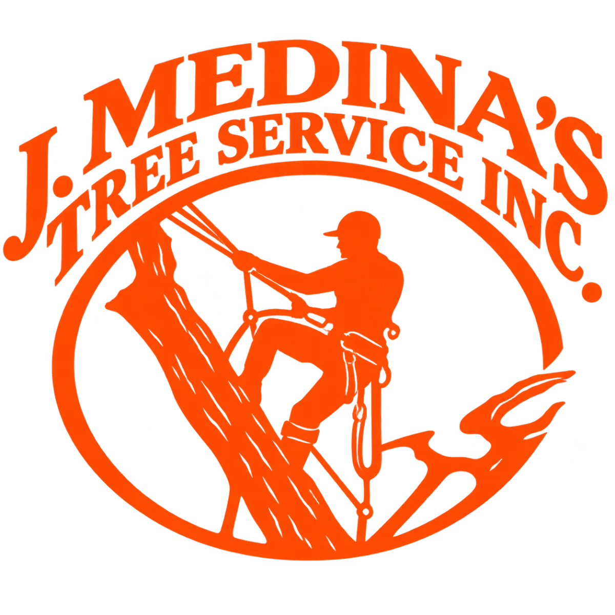 J. Medina's Tree Service Logo