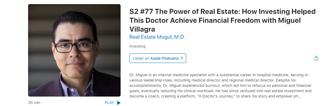 Dr. Miguel Villagra Adoctorsjourney