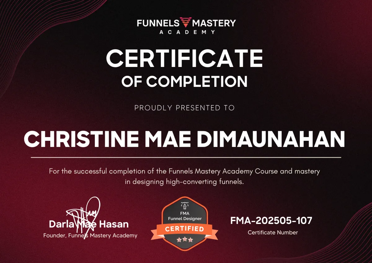 Certified Funnel Designer