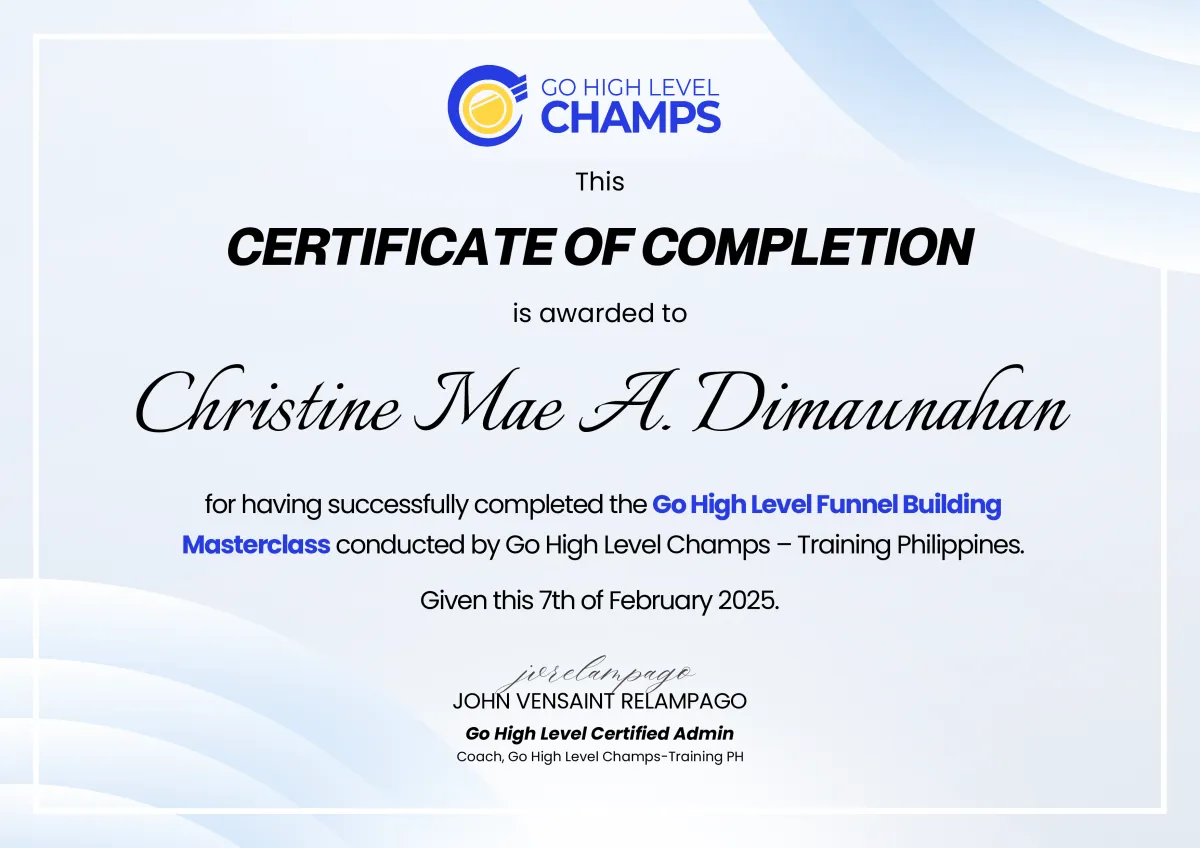 Certified Funnel Builder
