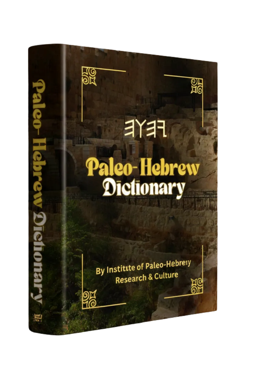 The Paleo-Hebrew Print Dictionary - High-resolution product shot