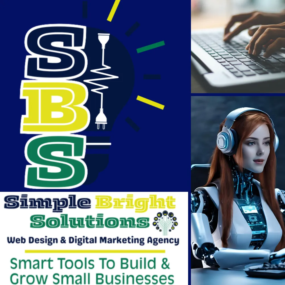 Image of Joy,  keyboard, AI assistant and SBS Logo
