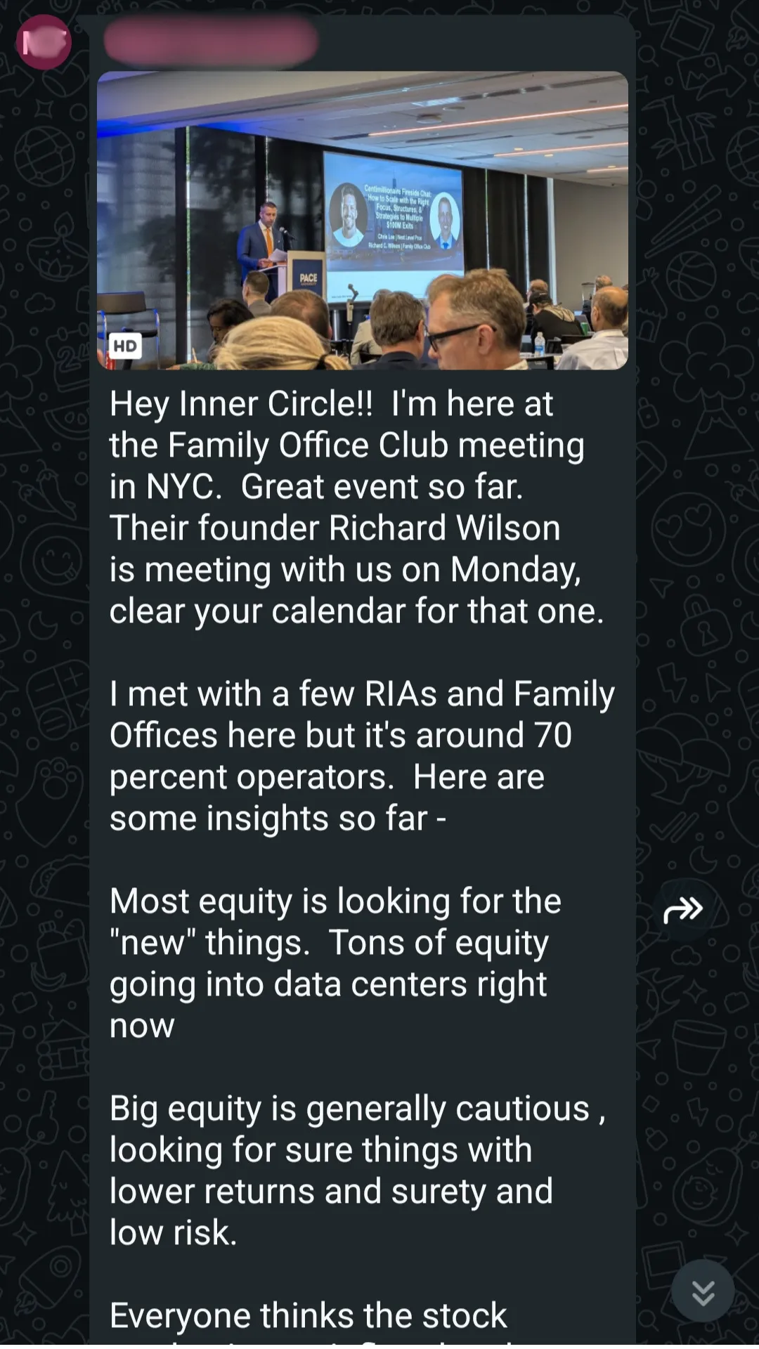 WhatsApp member chat screenshot