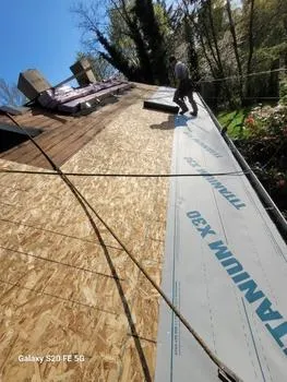 New roof install underway