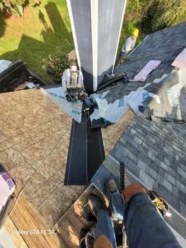 Roof repair underway