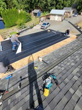 Roof install underway
