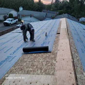 Roof replacement underway