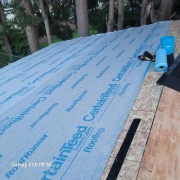 Roof replacement underway