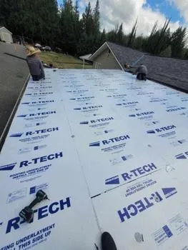 Flat roof install underway