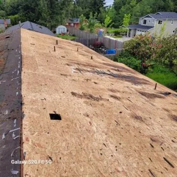 Roof replacement underway