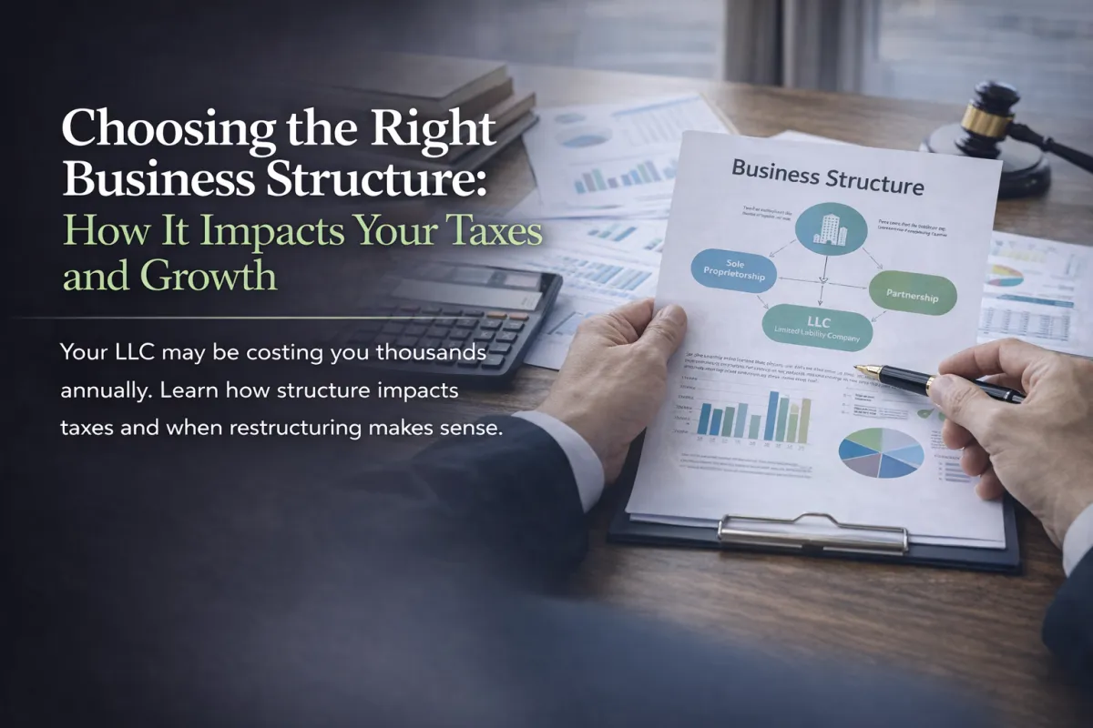 Choosing the Right Business Structure: How It Impacts Your Taxes and Growth