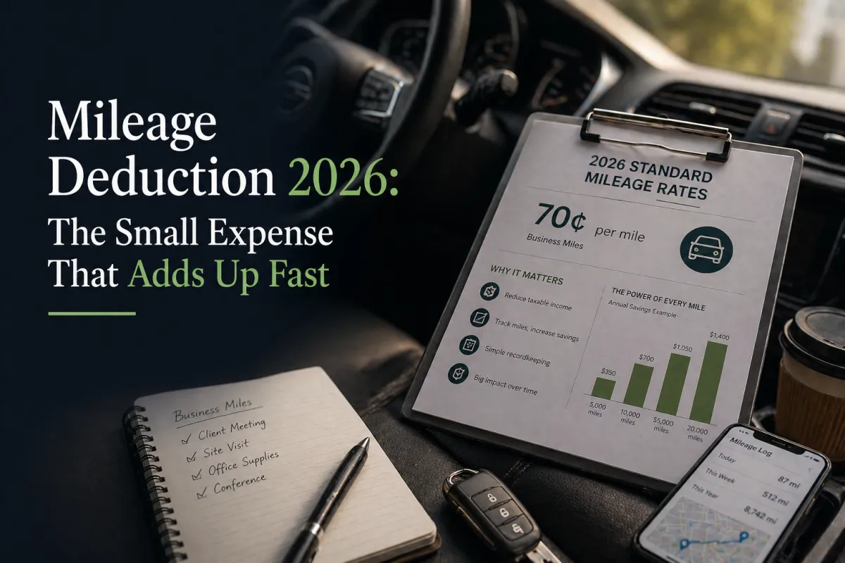 Mileage Deduction 2026: The Small Expense That Adds Up Fast
