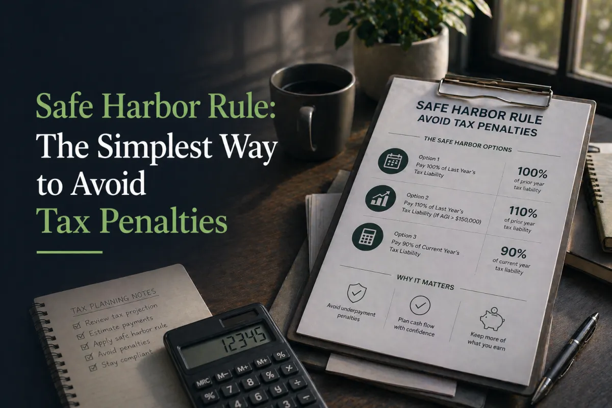 Safe Harbor Rule: The Simplest Way to Avoid Tax Penalties