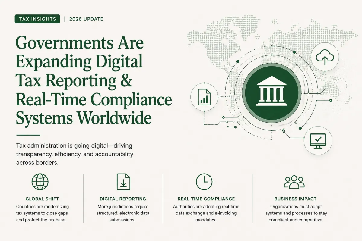 Governments Are Expanding Digital Tax Reporting & Real-Time Compliance Systems Worldwide