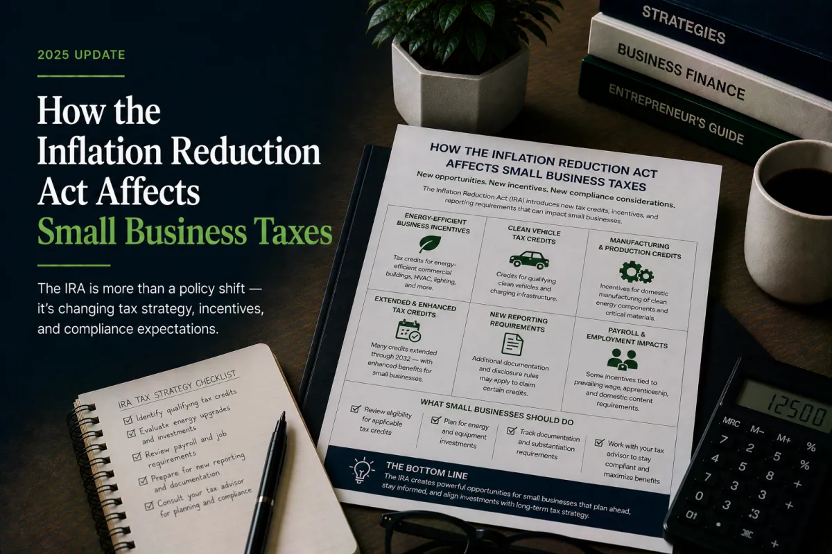 How the Inflation Reduction Act Affects Small Business Taxes