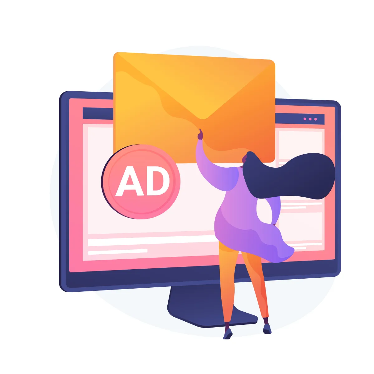 <a href="https://www.freepik.com/free-vector/spamming-email-spam-girl-cartoon-character-getting-unsolicited-undesirable-electronic-messages-advertising-messaging-commercial-newsletter-vector-isolated-concept-metaphor-illustration_12083263.htm#query=paid%20advertisement%20cartoon&position=4&from_view=search&track=ais">Image by vectorjuice</a> on Freepik