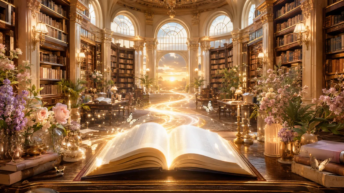 Open book with text on pages