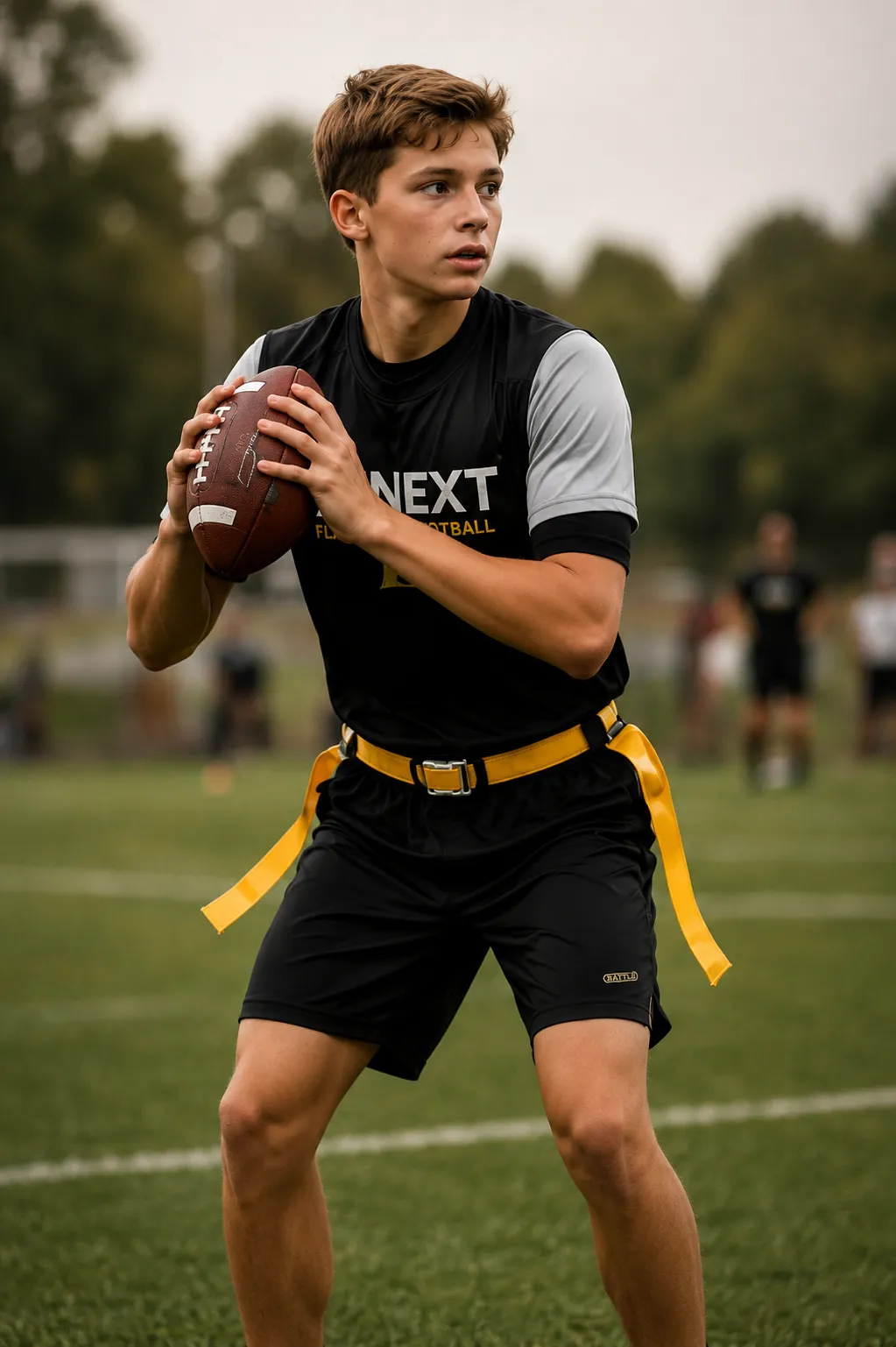 16 and under football player