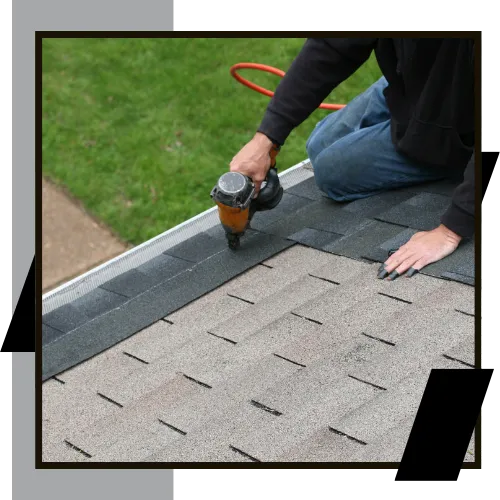 Hand-installed roofing shingles by Thor Construction LLC