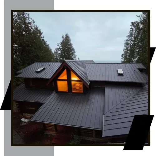 roofing contractor in Anacortes, WA checking a home roof