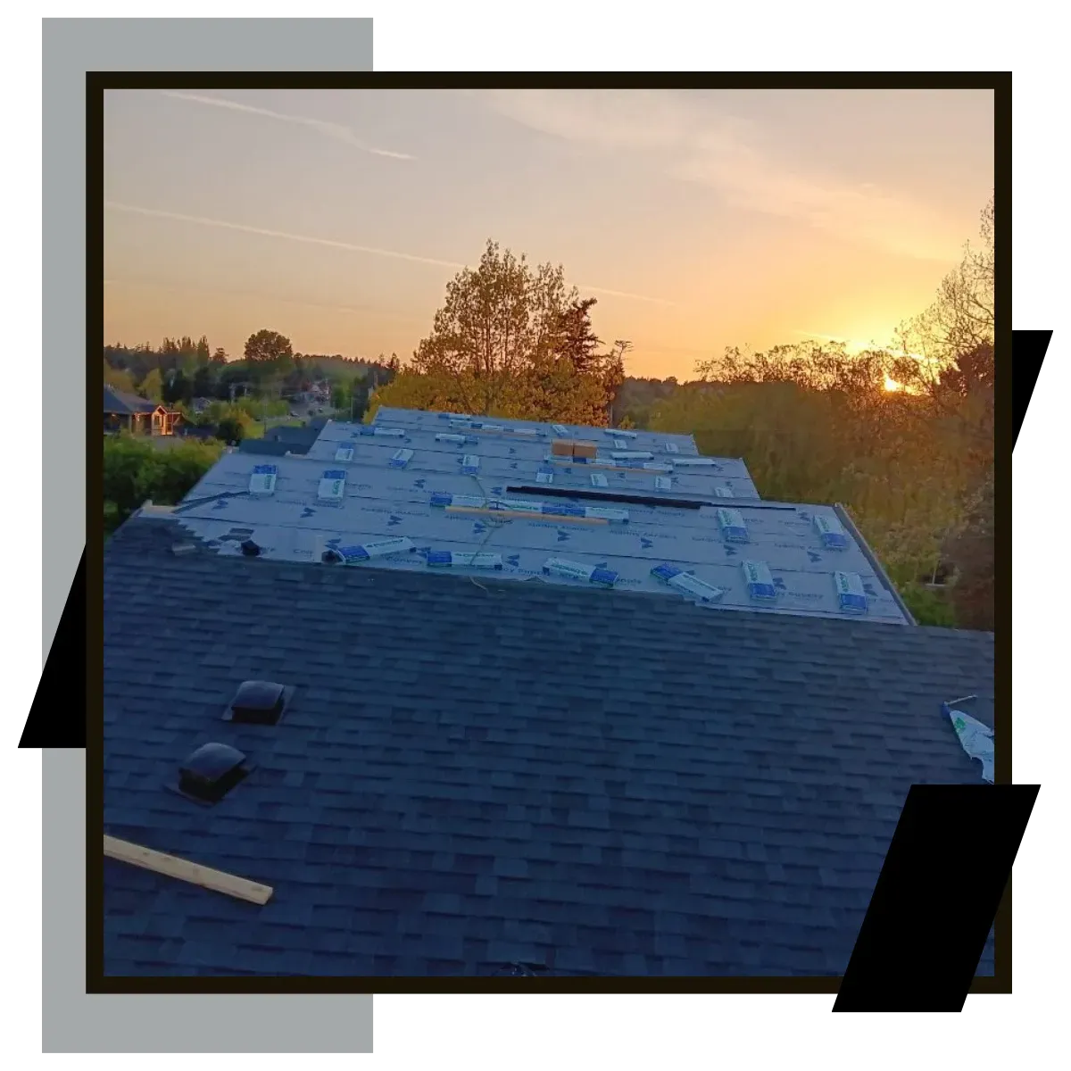 Roof replacement service completed in Bellingham, WA