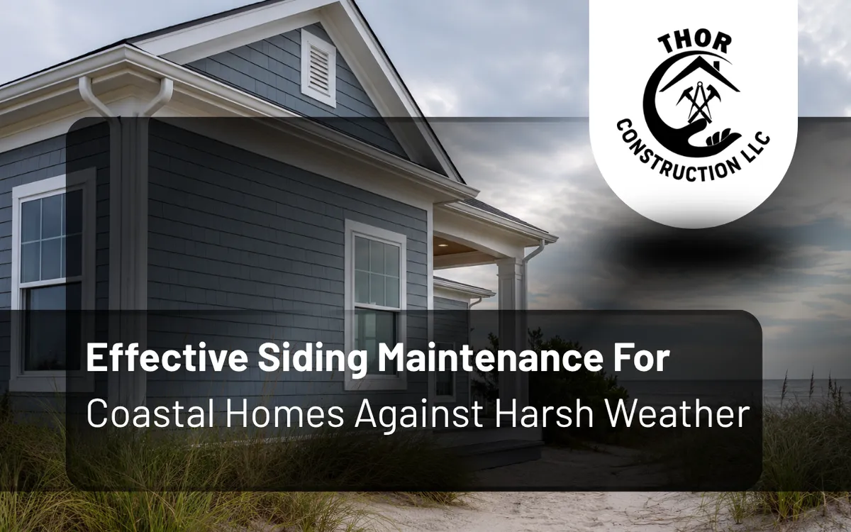 siding maintenance for coastal homes with clean exterior siding near the coast