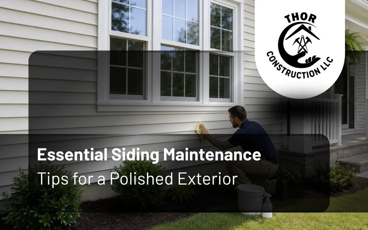 Home exterior protected with regular siding maintenance tips