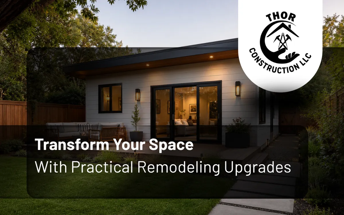 Remodeling upgrades creating a modern and comfortable living room