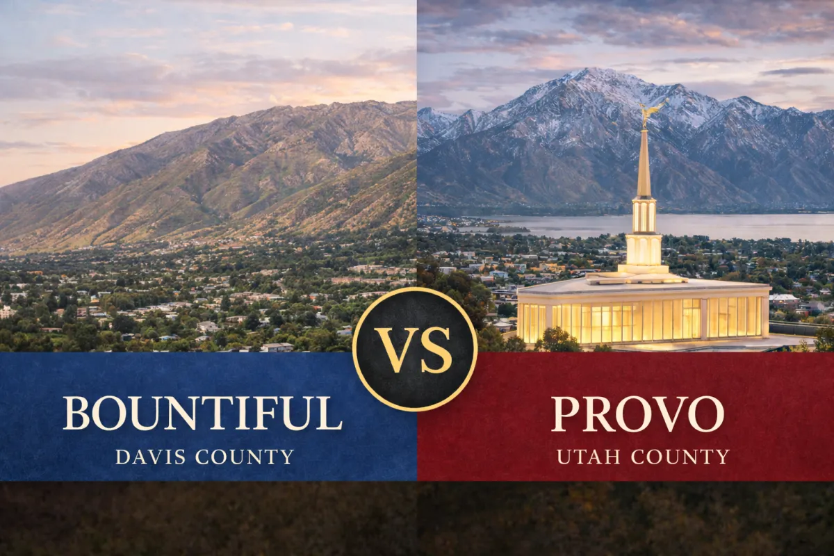 Bountiful Utah vs. Provo Utah: Which City Is Better for Commute, Lifestyle, Schools, and Everyday Living?