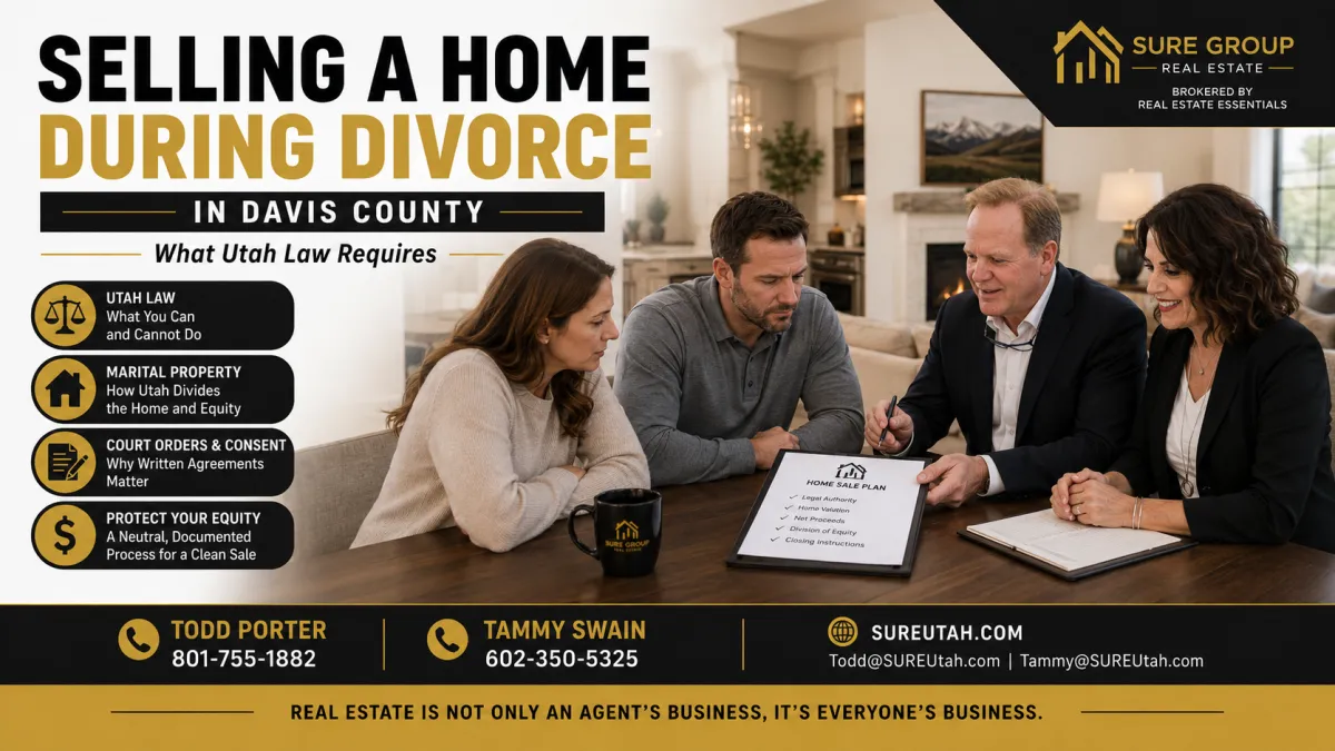 How Do You Sell a Home During Divorce in Davis County?
