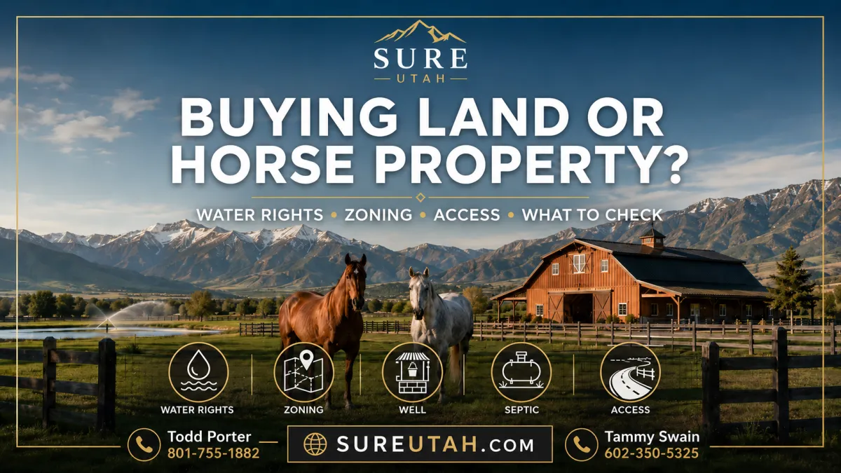 Buying Land or Horse Property in the Wasatch Back: What to Check