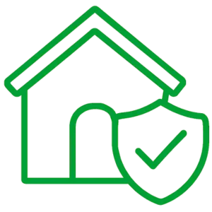 Home protection plan icon