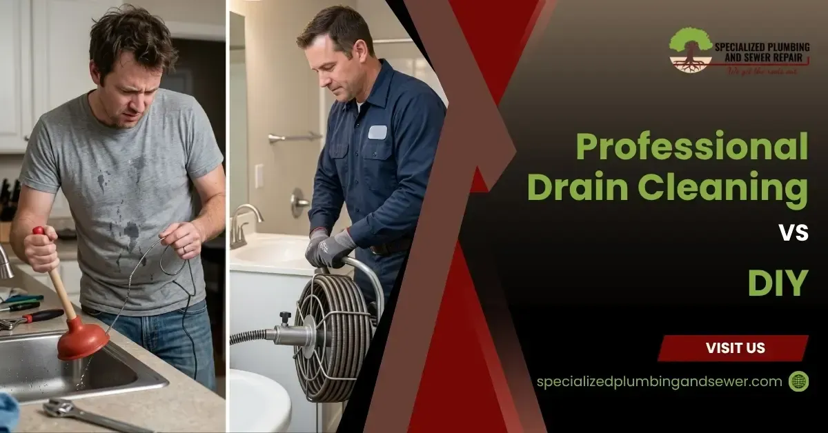 Professional Drain Cleaning vs DIY: What's the Difference?