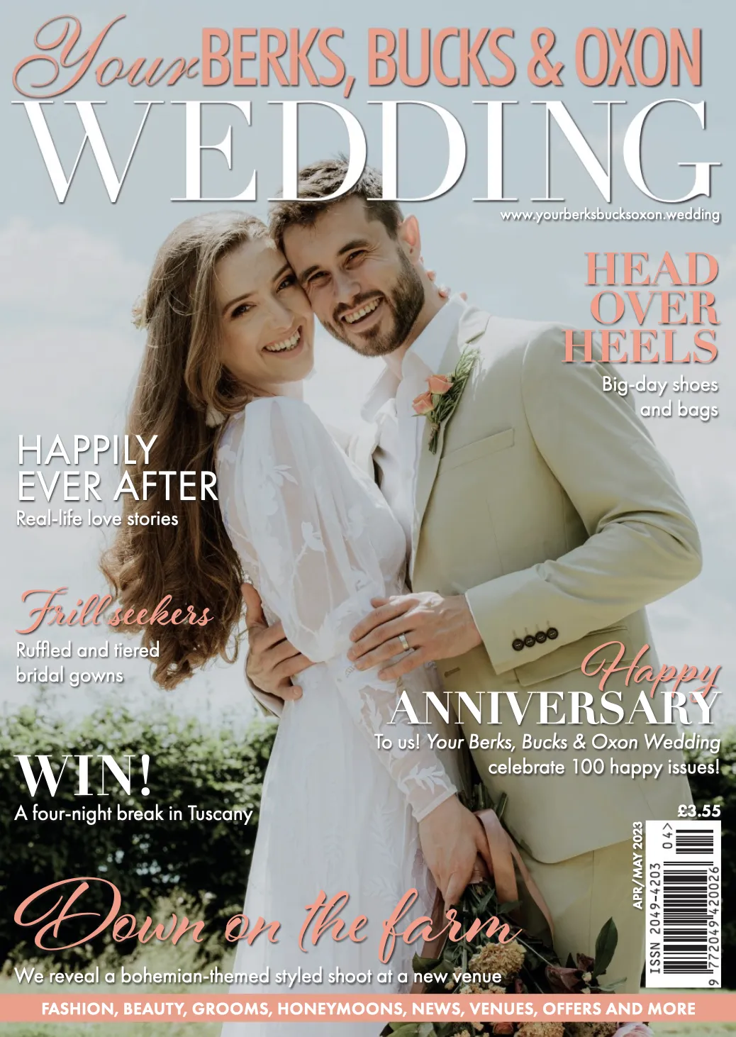 Wedding magazine styled shoot feature 