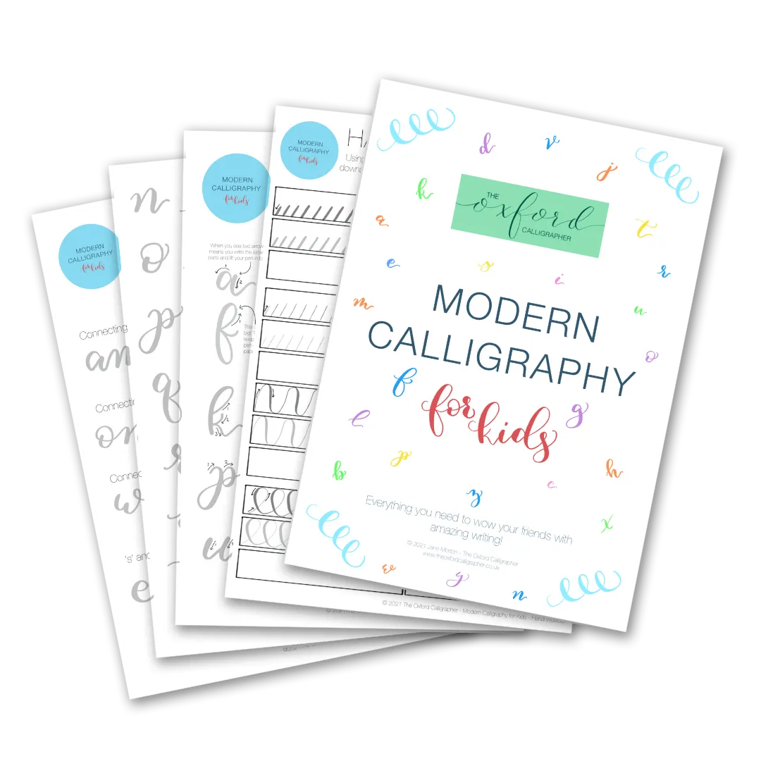 Modern calligraphy for kids 