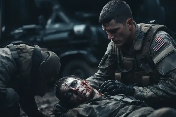 Wounded Soldier Image