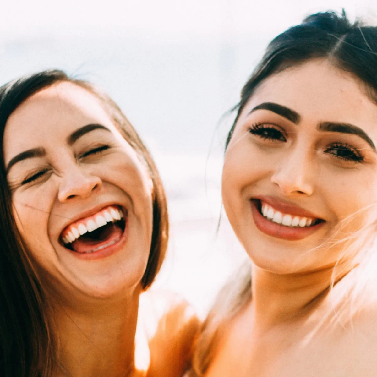 Two Women Smiling