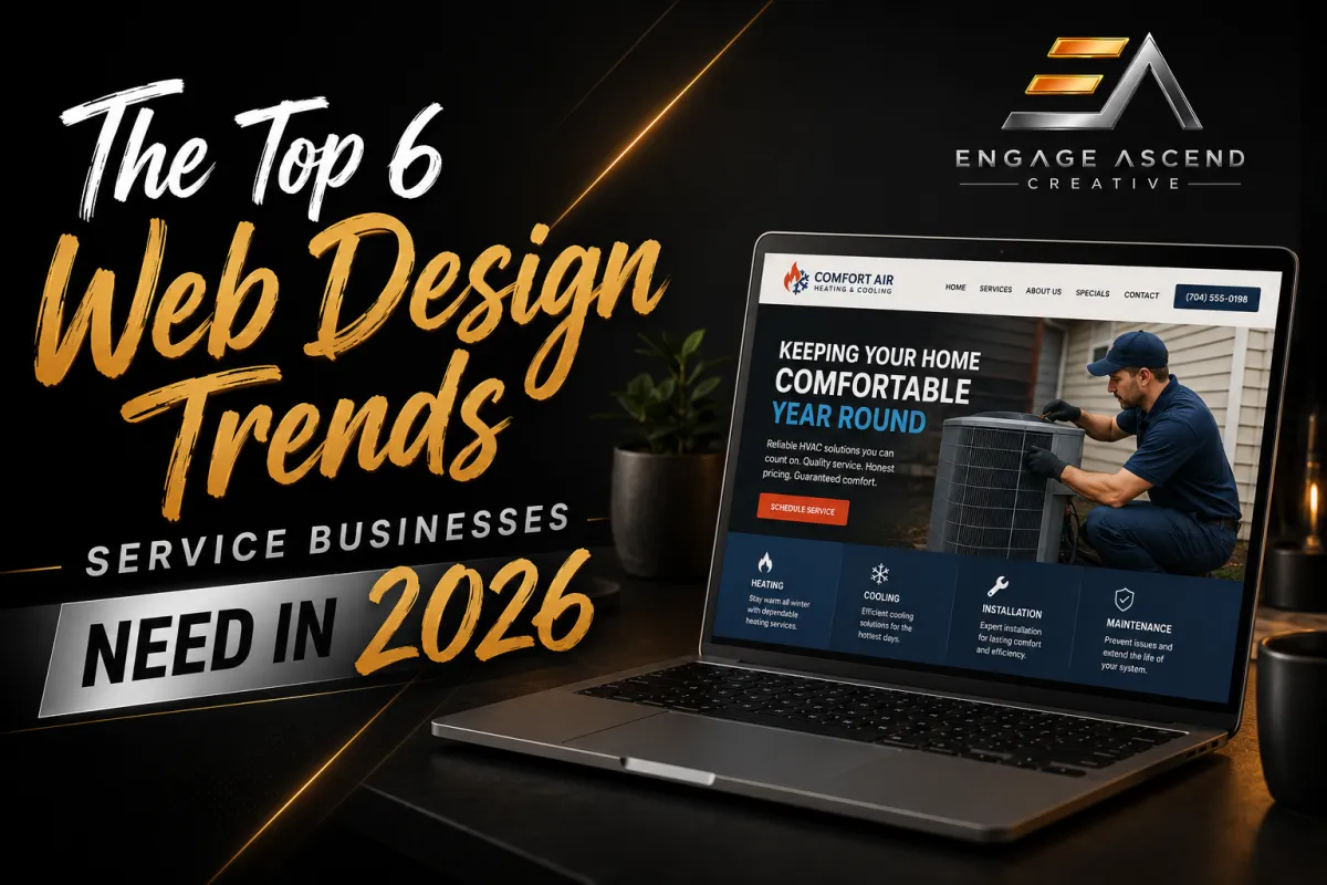 Professional web design team reviewing a local business website