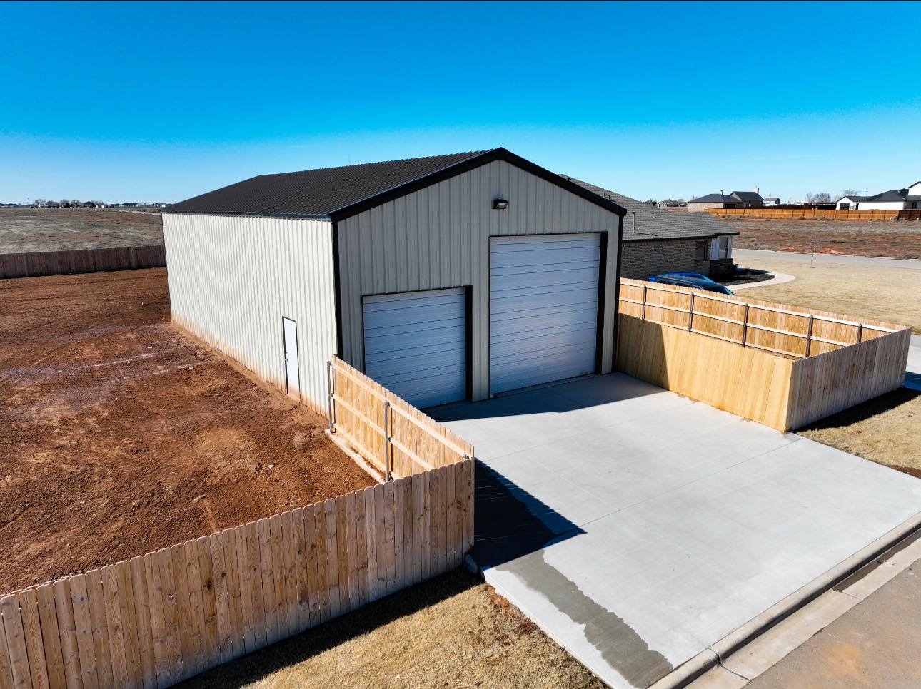 Spacious workshop metal building from Amarillo Metal Buildings