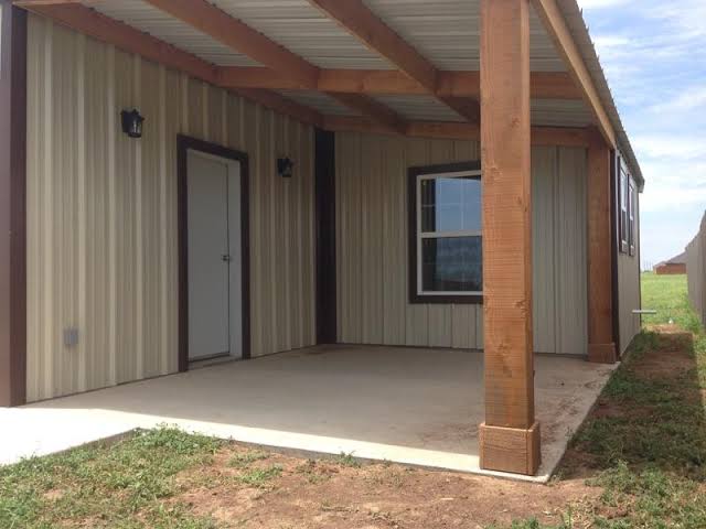 Modern agricultural metal barn by Amarillo Metal Buildings