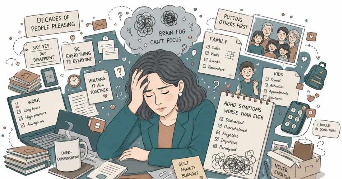 Breaking The Burnout Cycle: Why Midlife Women With ADHD Are More Susceptible