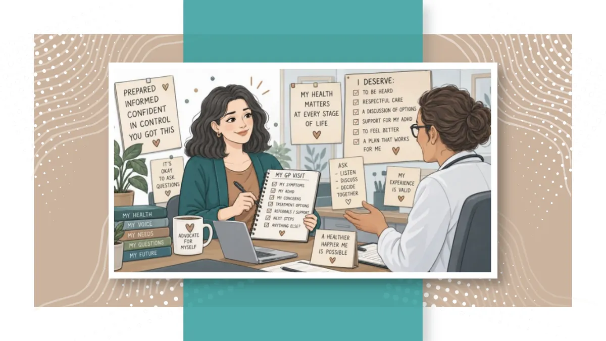 ADHD, Menopause or Both? Preparing to talk to your GP