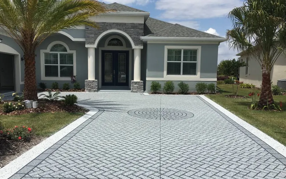 Boca Raton Concrete builds and installs driveways.