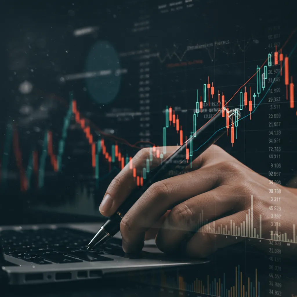 A middle-aged Latino man in business casual attire smiles while holding a financial report in a bright, modern office. The setting features sleek white furniture and subtle blue accents, conveying trust and approachability. Sunlight filters through large windows, creating a welcoming, open atmosphere.