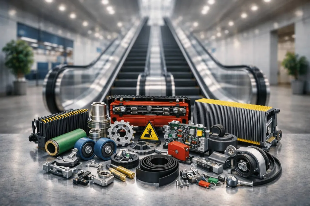Reliable escalator spare parts for continuous use