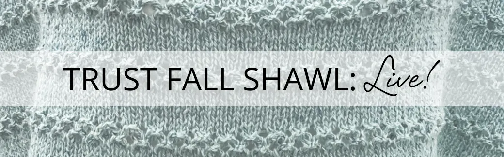 Trust Fall Shawl KAL: Live!